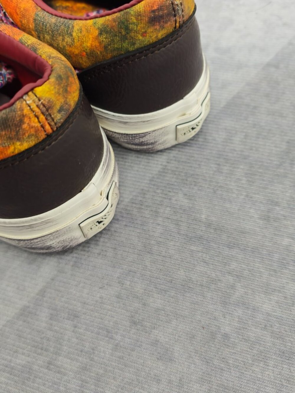 Vans‑Inspired Old Skool Retro Patchwork Canvas‑Leather Skate Shoes Full Box - Picture 6 of 8